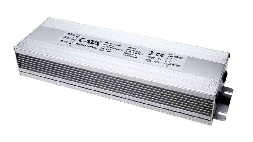 CATA CT-2595 25 AMPER ŞERİT LED TRAFOSU(300W)DIŞ MEKAN