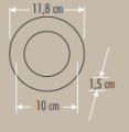 CATA CT-5125B 6W SLİM PANEL (SİYAH KASA)( 6400 K) (BEYAZ)