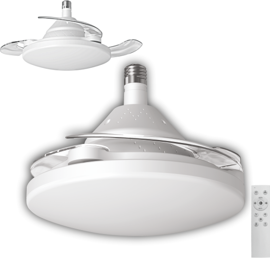 Cata Ct-1156 Dolunay Fan Led Ampul (Hayalet Pervaneli)(Beyaz)