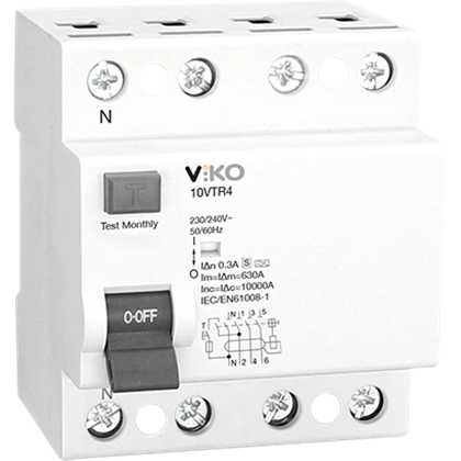 VİKO 4X80A 300mA YANGIN KORUMA RÖLESİ