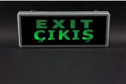 CATA CT-9175 3W EXIT ÇIKIŞ ARMATÜRÜ LEDLİ 3 SAAT AKÜLÜ