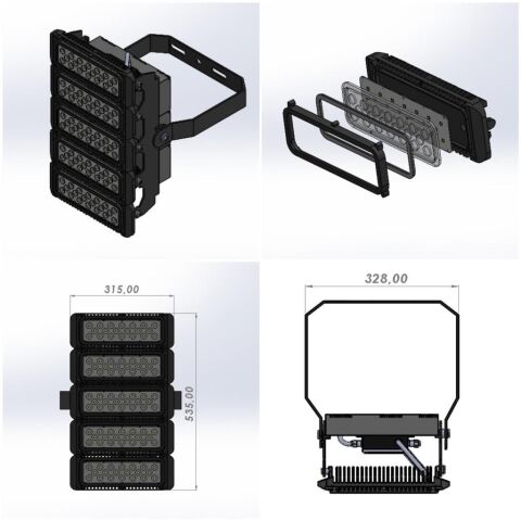 500W OSRAM LEDLİ PROJEKTÖR