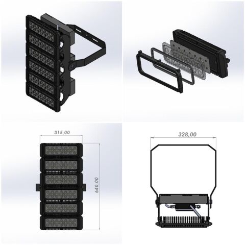 600W OSRAM LEDLİ PROJEKTÖR